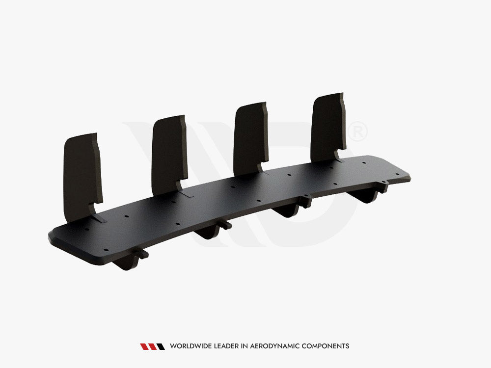 Maxton Design Street PRO Rear Diffuser V.2 Hyundai I30 N Mk3 Hatchback - Black-Red