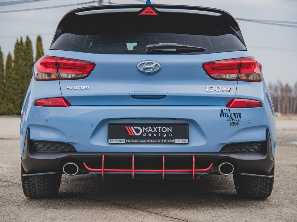 Maxton Design Street PRO Rear Diffuser V.2 Hyundai I30 N Mk3 Hatchback