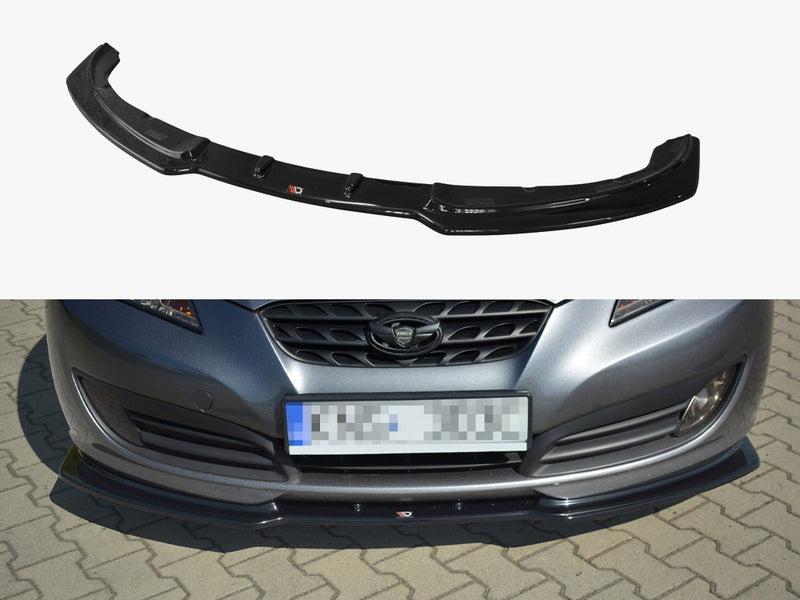 Maxton Design Front Splitter Hyundai Genesis MK1 Coupe (2009-2012) - Carbon Look
