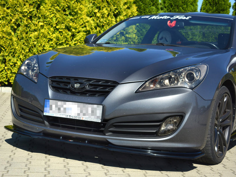 Maxton Design Front Splitter Hyundai Genesis MK1 Coupe (2009-2012) - Carbon Look