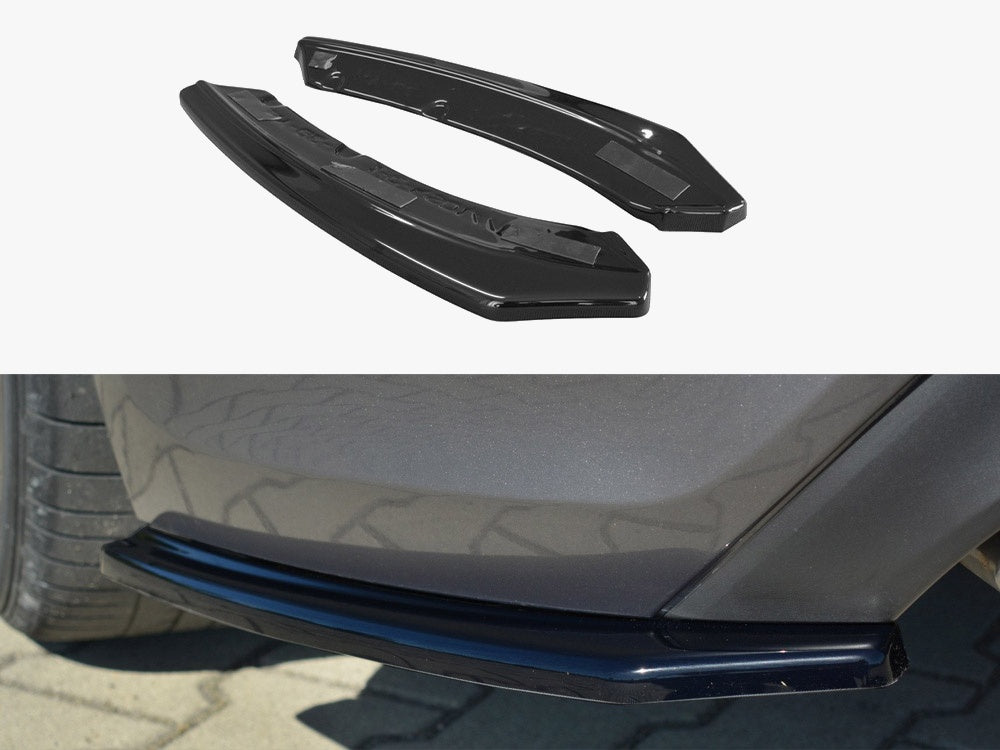 Maxton Design Rear Side Splitters Hyundai Genesis MK1 Coupe (2009-2012) - Textured