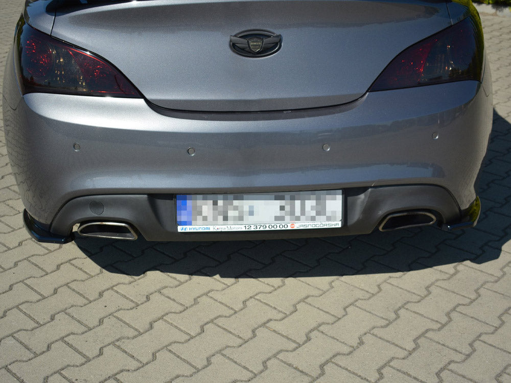 Maxton Design Rear Side Splitters Hyundai Genesis MK1 Coupe (2009-2012) - Textured