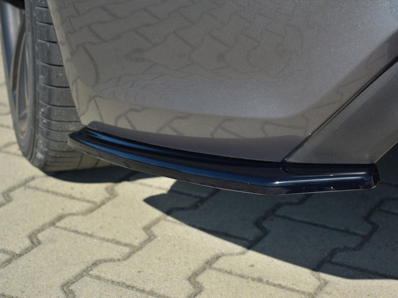 Maxton Design Rear Side Splitters Hyundai Genesis MK1 Coupe (2009-2012) - Carbon Look