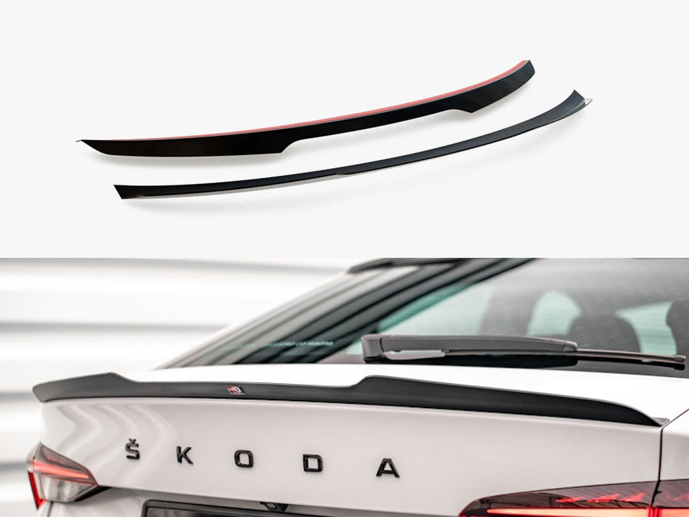 Maxton Design Spoiler CAP Skoda Octavia Liftback MK4 - Carbon Look