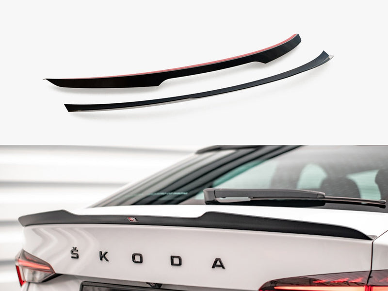 Maxton Design Spoiler CAP Skoda Octavia Liftback MK4 - Carbon Look