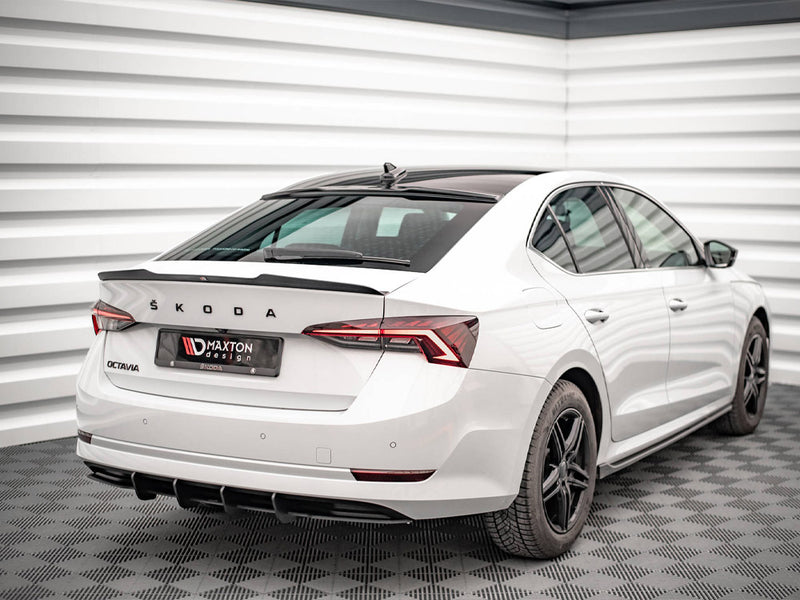 Maxton Design Spoiler CAP Skoda Octavia Liftback MK4 - Carbon Look