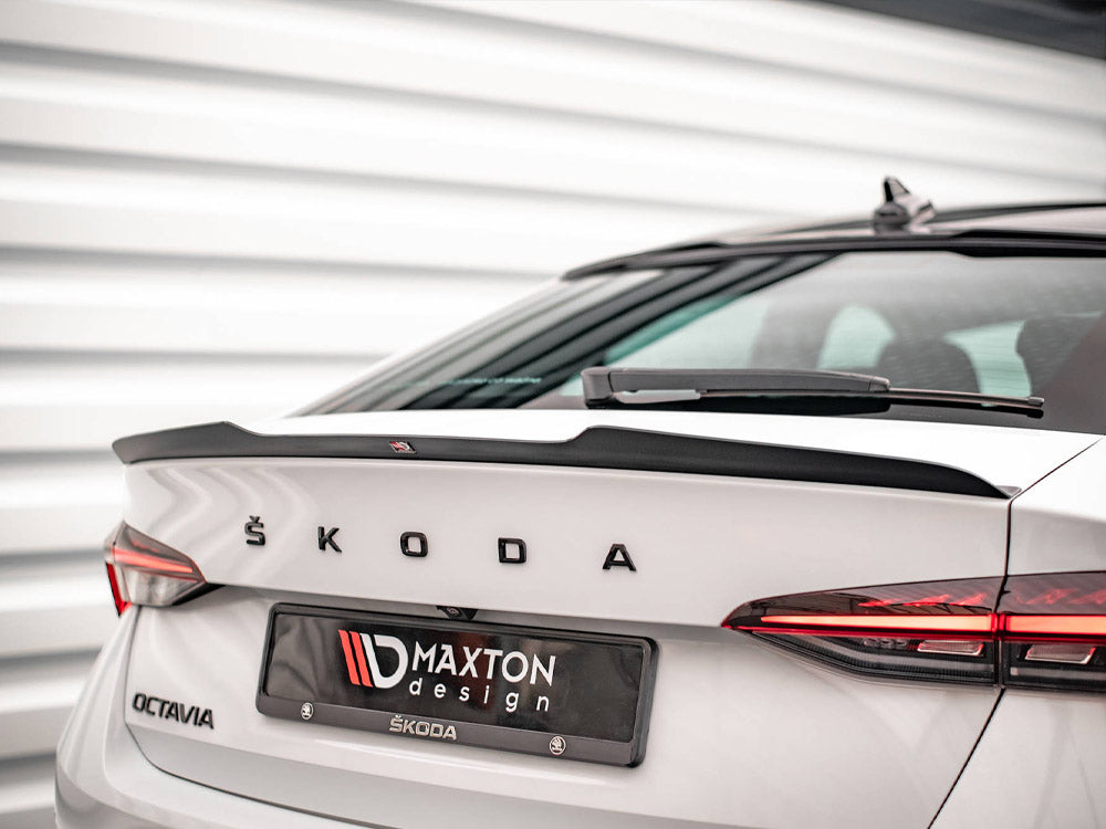 Maxton Design Spoiler CAP Skoda Octavia Liftback MK4 - Carbon Look