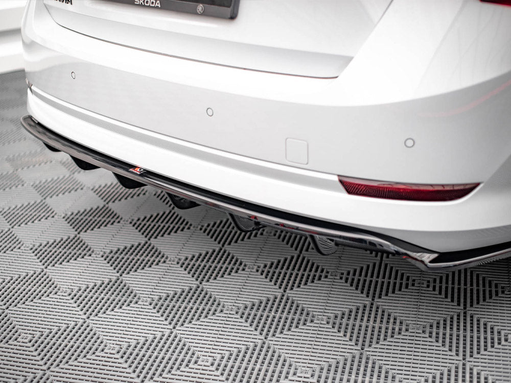 Maxton Design Rear Splitter (Vertical Bars) Skoda Octavia Mk4