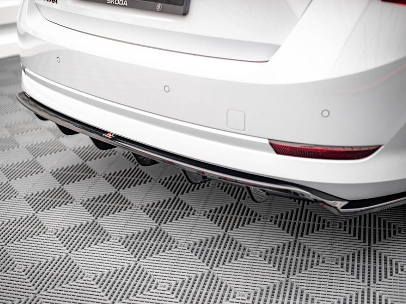 Maxton Design Rear Splitter (Vertical Bars) Skoda Octavia Mk4