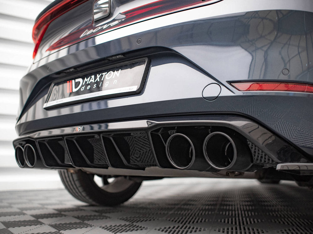 Maxton Design Rear Valance + Exhaust Ends Imitation Seat Leon FR Hatchback Mk4