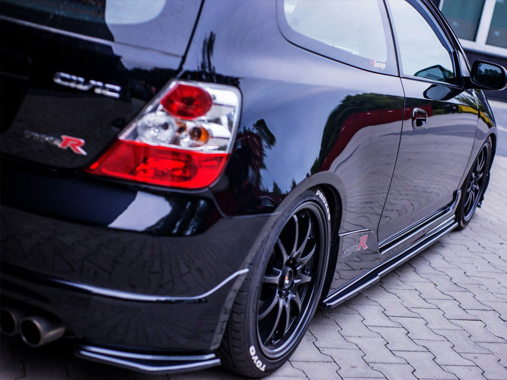 Maxton Design Side Skirts Splitters Honda Civic EP3 (Mk7) Type-R/S Facelift (2004-2006)