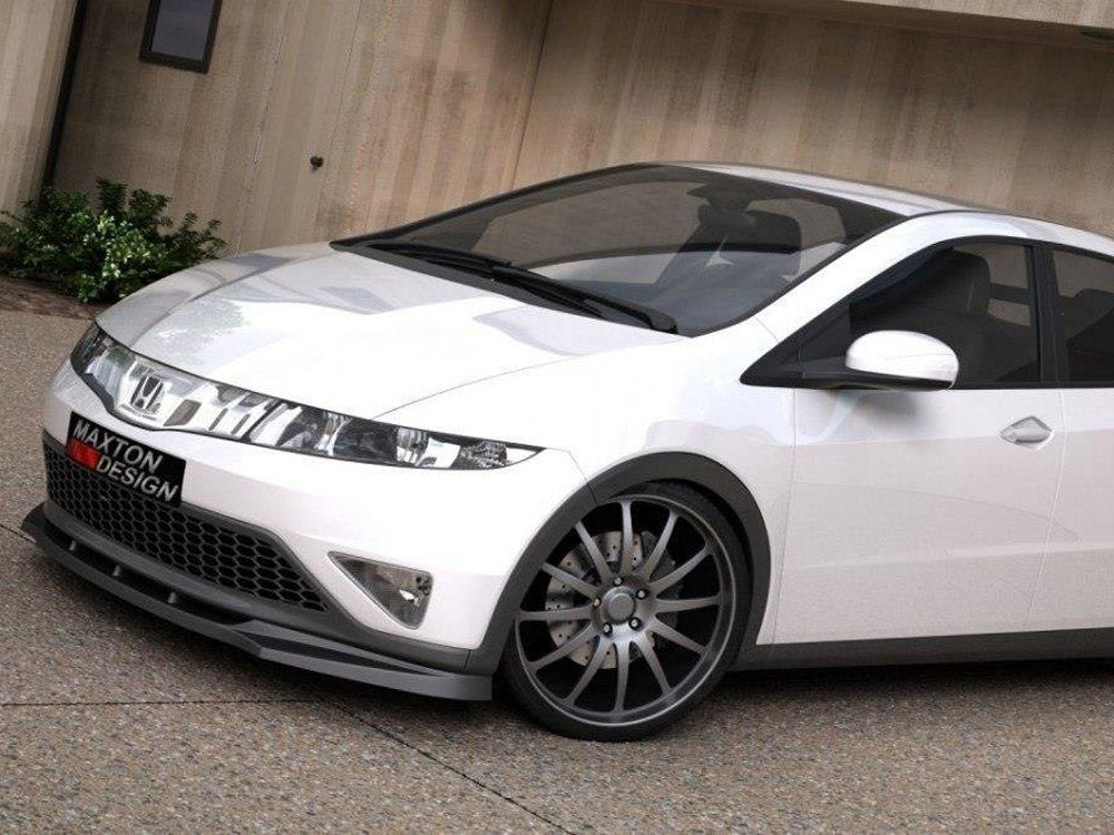 Maxton Design Front Splitter Honda Civic Mk8 - Carbon Look