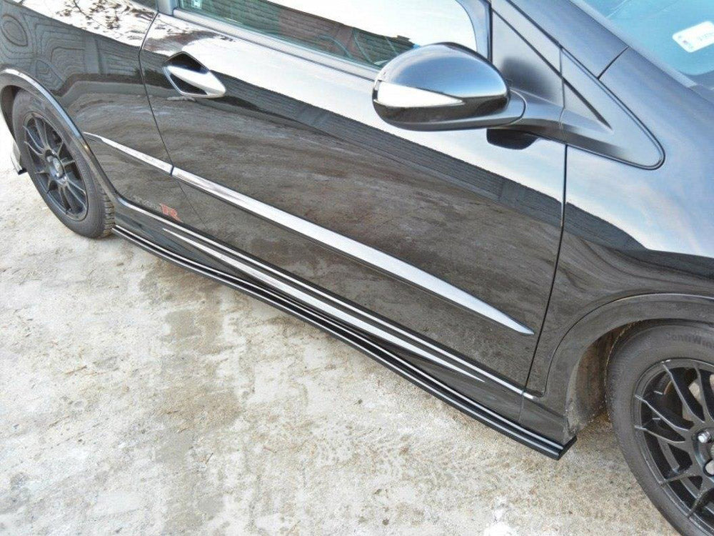 Maxton Design Side Skirts Diffusers Honda Civic VIII Type S/R - Carbon Look
