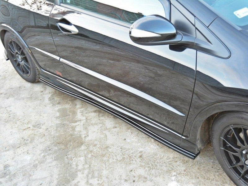 Maxton Design Side Skirts Diffusers Honda Civic VIII Type S/R - Carbon Look