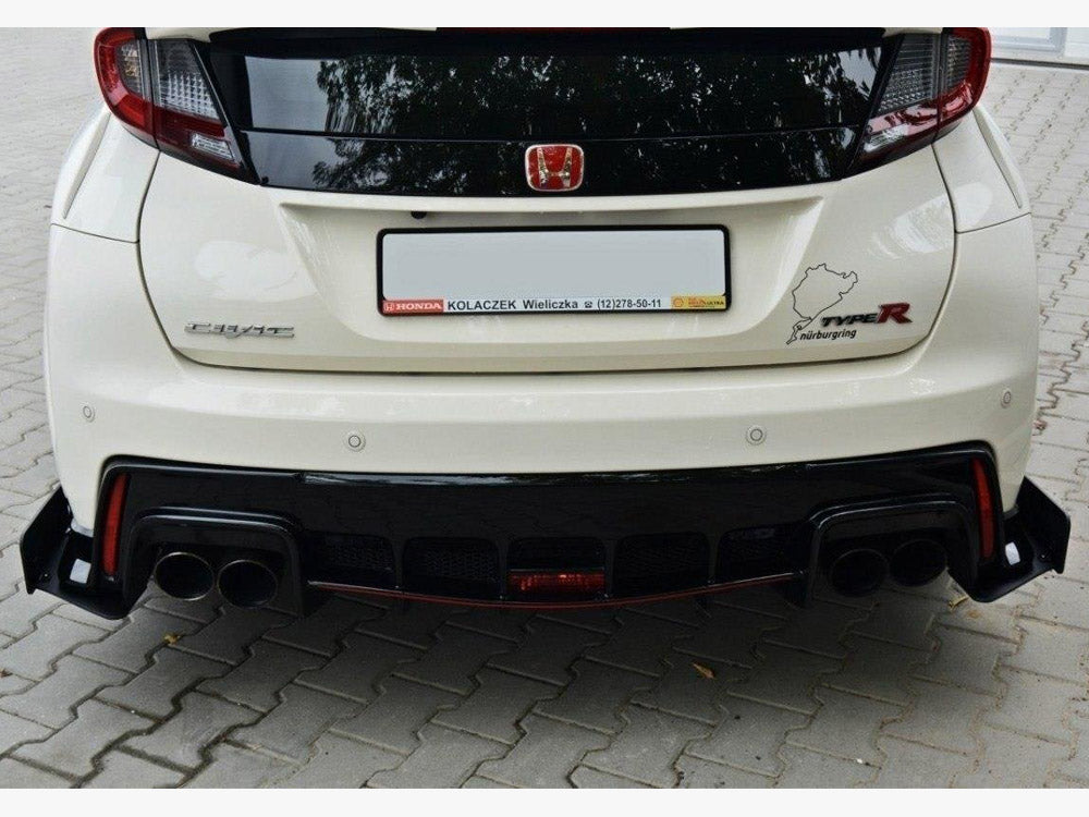Maxton Design Racing Rear Side Splitters Honda Civic IX Type R