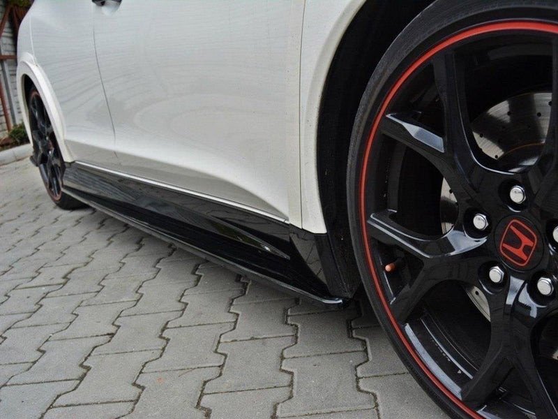 Maxton Design Side Skirts Diffusers Honda Civic IX Type R (2015-2017) - Textured