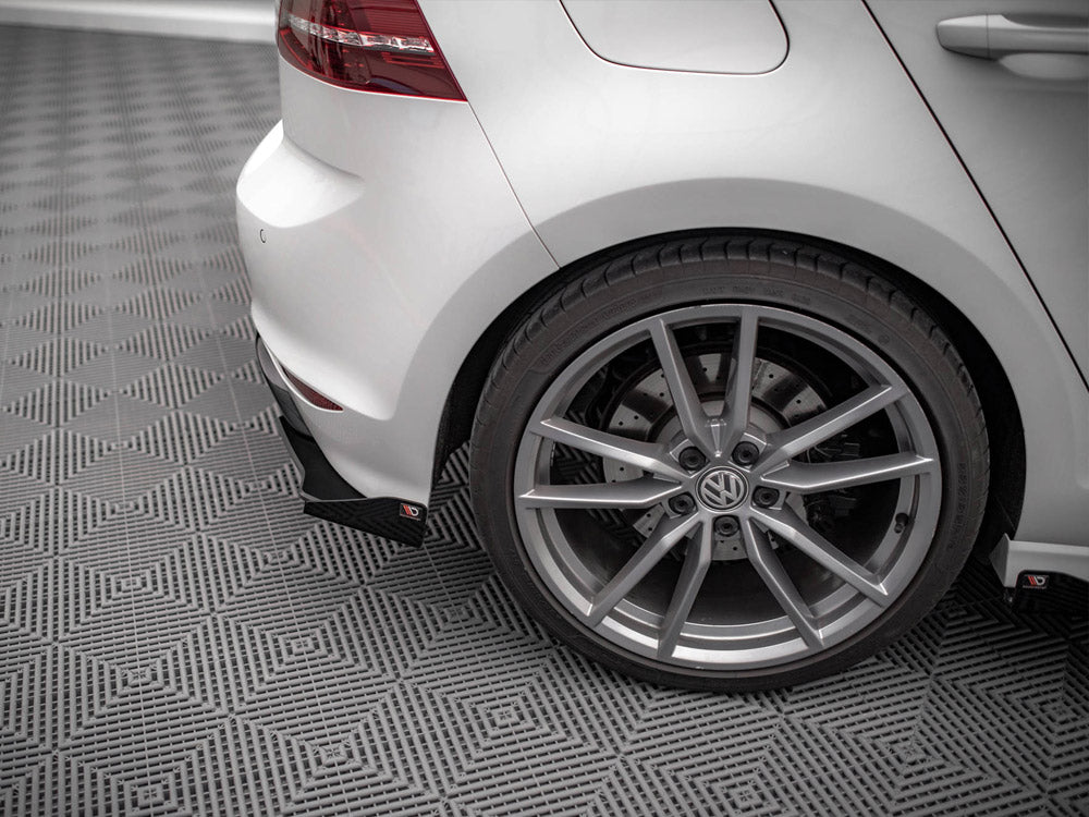 Maxton Design Street PRO Rear Side Splitters + Flaps VW Golf R Mk7