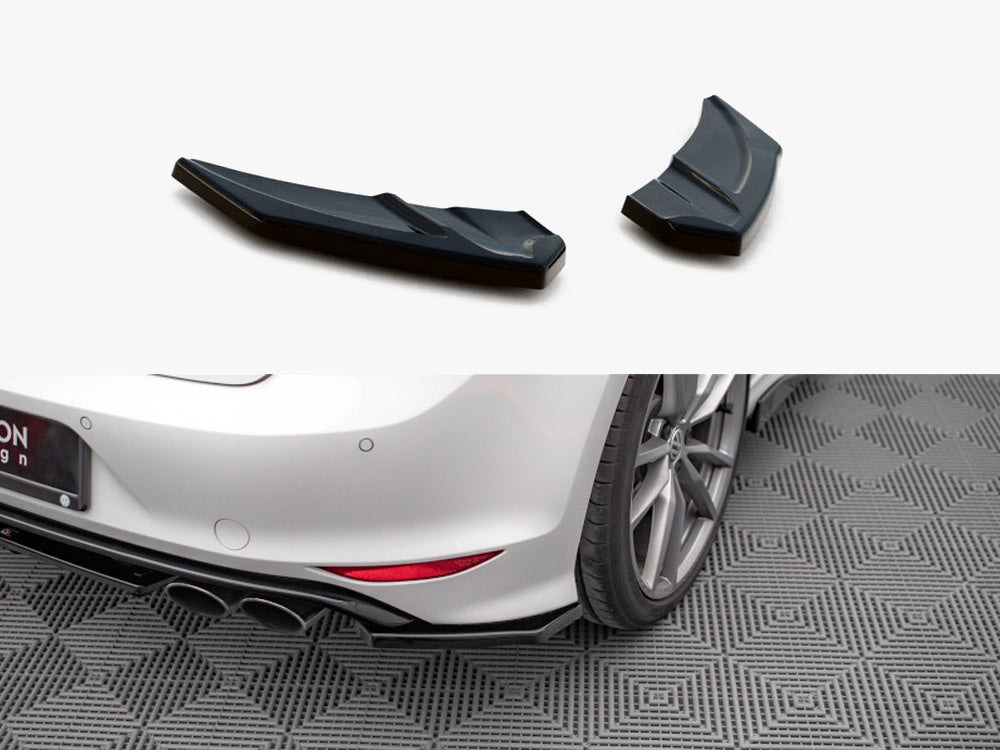 Maxton Design Rear Side Splitters V.3 VW Golf R Mk7