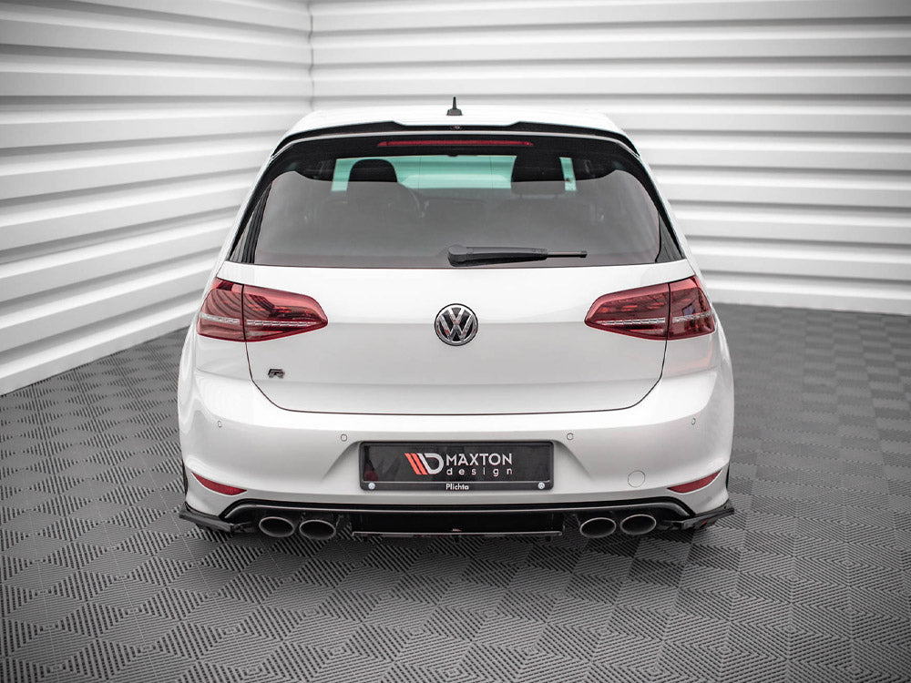 Maxton Design Rear Side Splitters V.3 VW Golf R Mk7 - Carbon Look