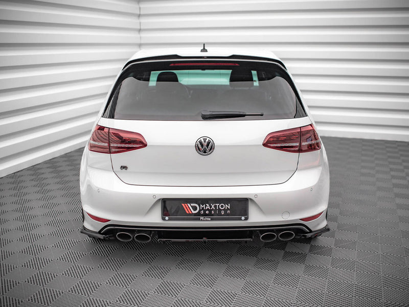 Maxton Design Rear Side Splitters V.3 VW Golf R Mk7 - Carbon Look