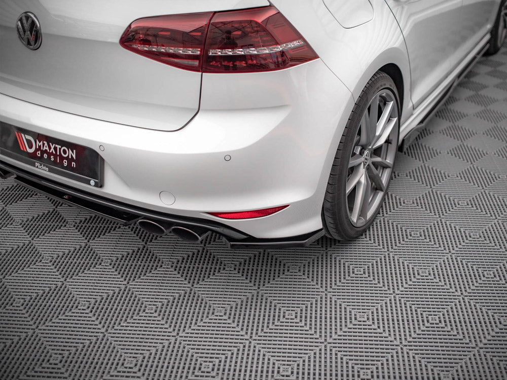 Maxton Design Rear Side Splitters V.3 VW Golf R Mk7 - Carbon Look