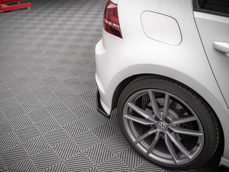 Maxton Design Rear Side Splitters V.3 VW Golf R Mk7 - Carbon Look