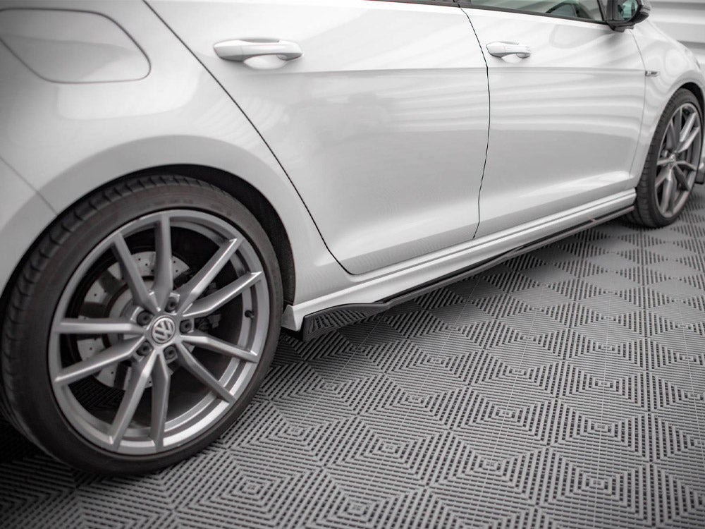 Maxton Design Side Skirts Diffusers V.2 VW Golf R / R-Line Mk7