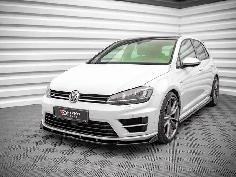 Maxton Design Front Splitter V.4 VW Golf R / R-Line Mk7