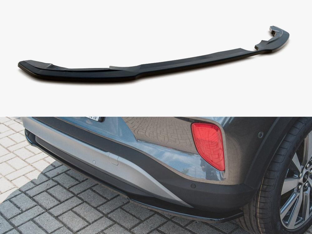 Maxton Design Central Rear Splitter Ford Puma Mk1 - Textured