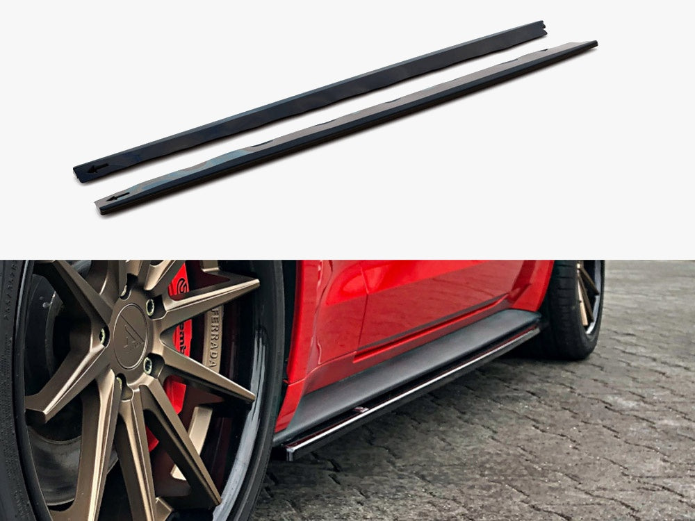 Maxton Design Side Skirts Diffusers Ford Mustang MK6 Facelift (2017-)