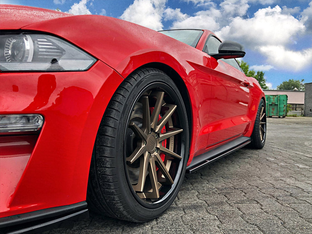 Maxton Design Side Skirts Diffusers Ford Mustang MK6 Facelift (2017-)