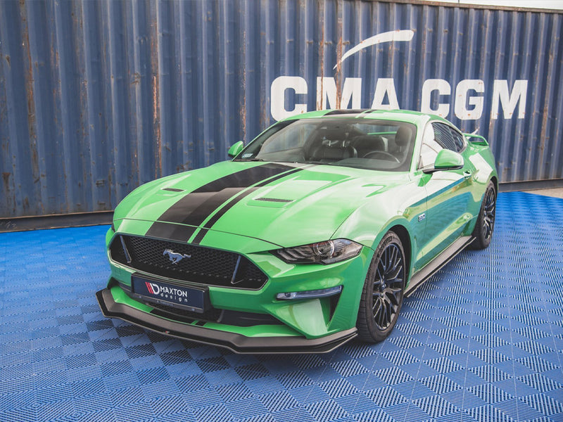 Maxton Design Street PRO Front Splitter V.1 Ford Mustang GT Mk6 Facelift