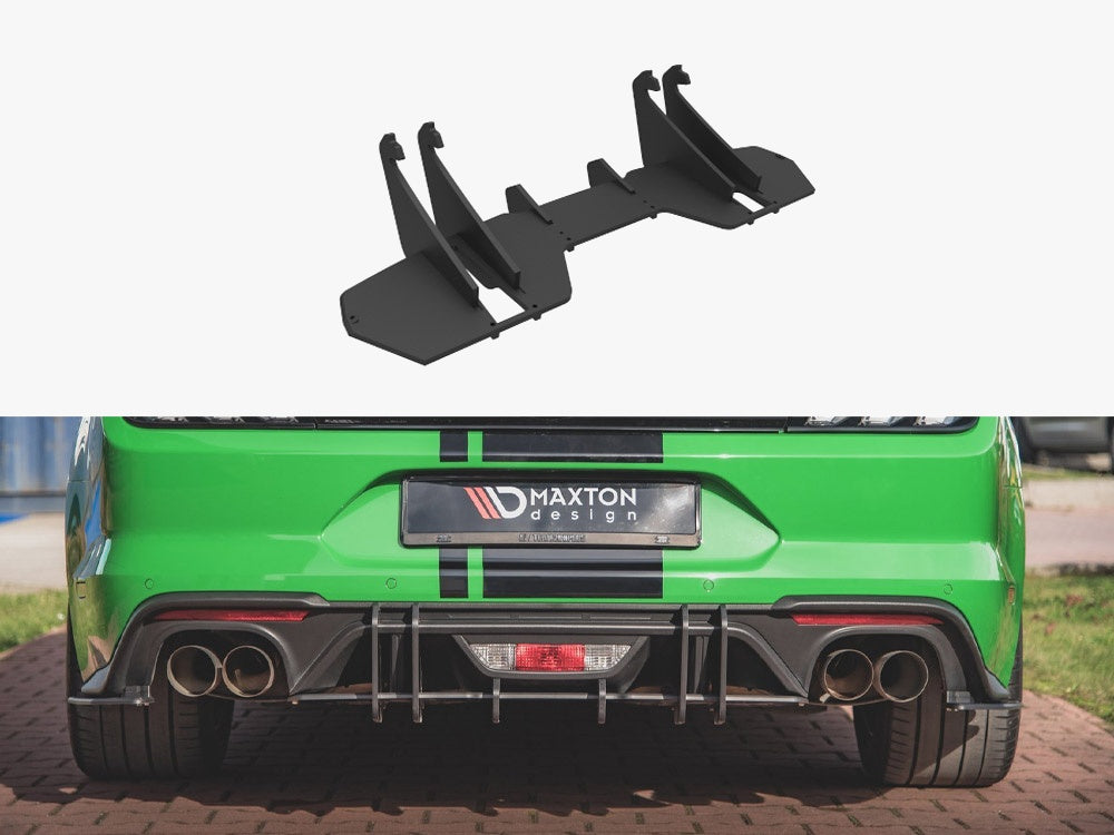 Maxton Design Street PRO Rear Diffuser Ford Mustang GT Mk6 Facelift - Red