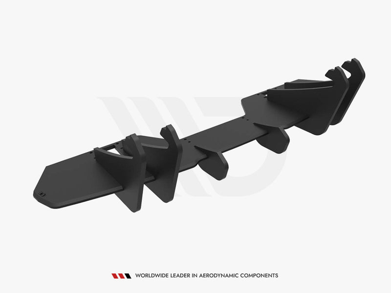 Maxton Design Street PRO Rear Diffuser Ford Mustang GT Mk6 Facelift - Red