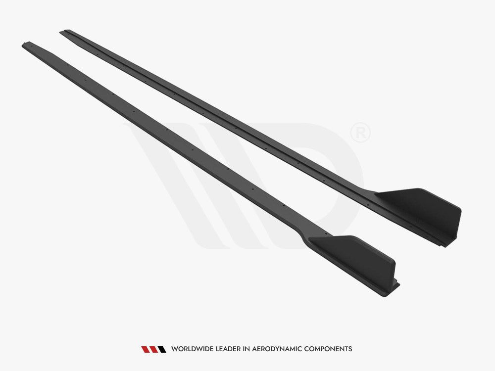 Maxton Design Street PRO Side Skirts Diffusers V.2 Ford Mustang GT Mk6 Facelift