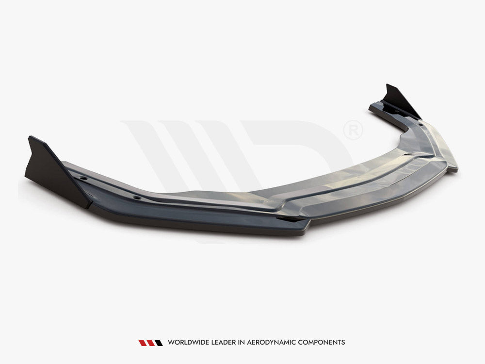 Maxton Design Front Splitter V.2 + Flaps Ford Mustang GT Mk6 Facelift