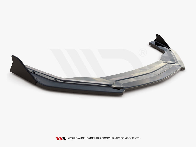 Maxton Design Front Splitter V.2 + Flaps Ford Mustang GT Mk6 Facelift