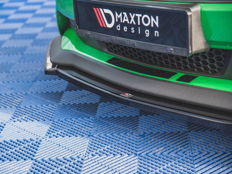 Maxton Design Front Splitter V.2 + Flaps Ford Mustang GT Mk6 Facelift