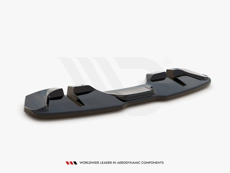 Maxton Design Central Rear Splitter Ford Mustang GT Mk6 Facelift (2017-)