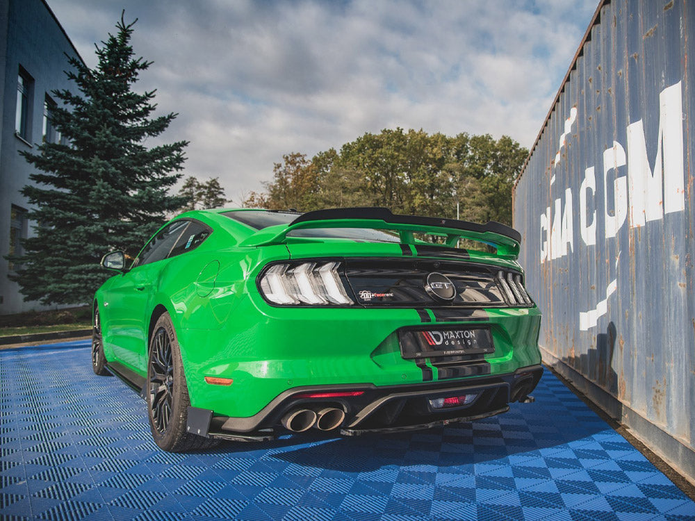 Maxton Design Rear Side Splitters V.1 + Flaps Ford Mustang GT Mk6 Facelift