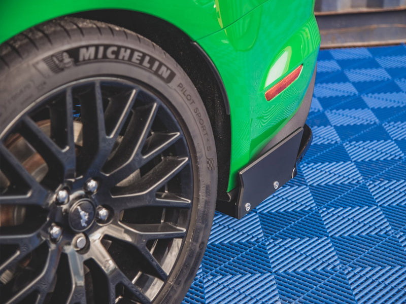Maxton Design Rear Side Splitters V.1 + Flaps Ford Mustang GT Mk6 Facelift