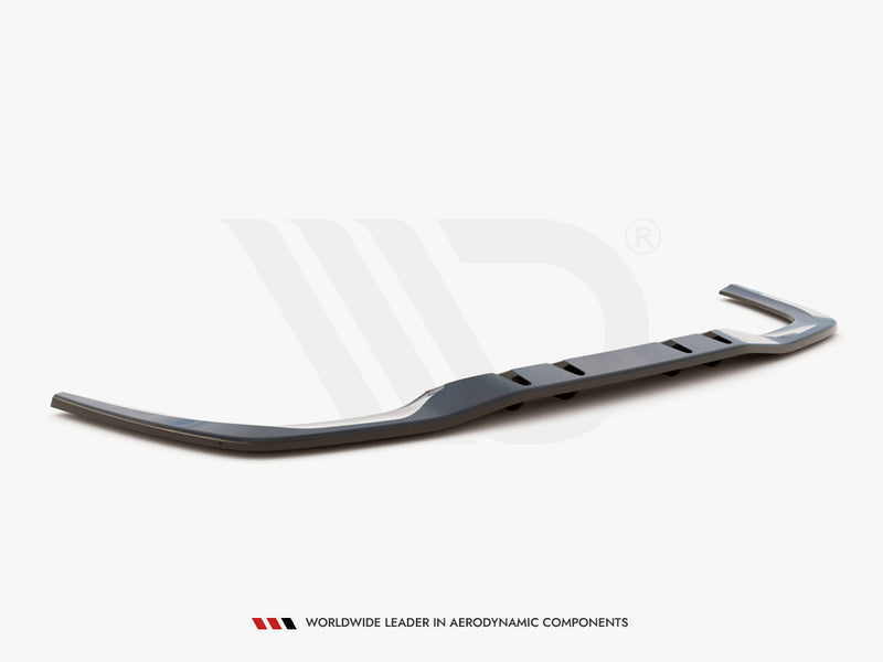 Maxton Design Rear Splitter (Vertical Bars) V.1 Mercedes A 35 AMG Sedan V177 - Textured