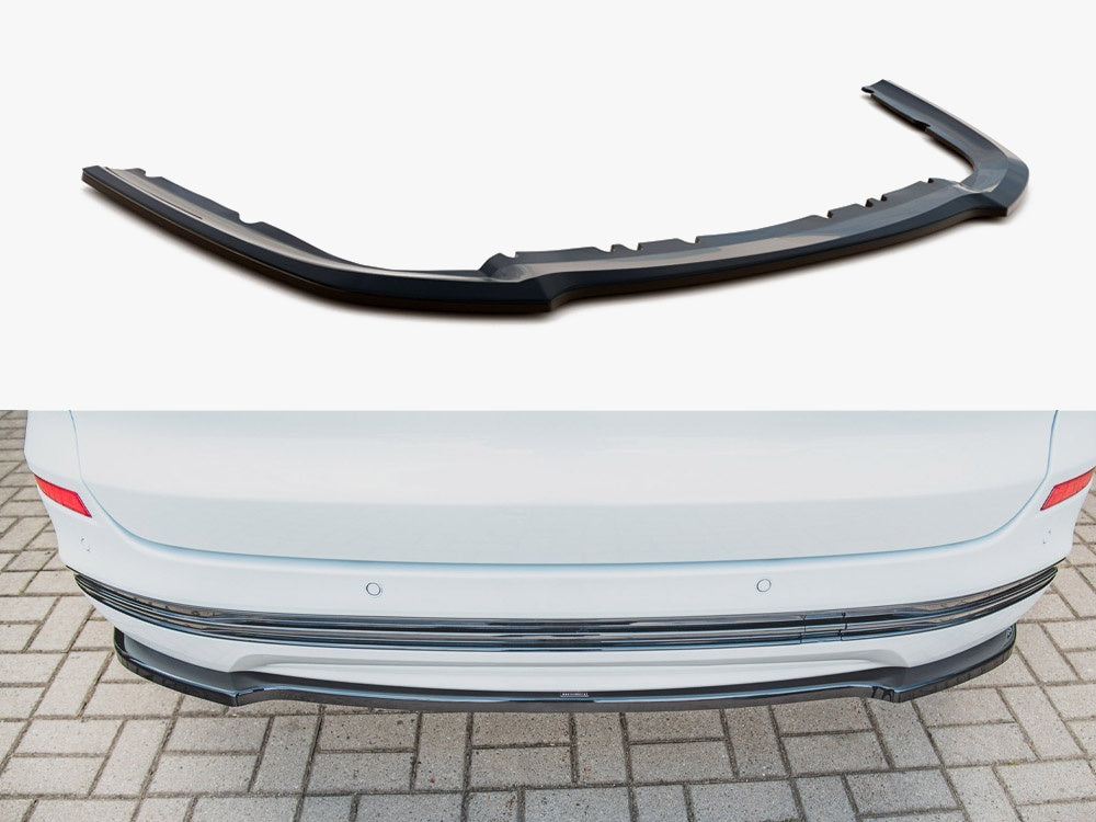 Maxton Design Central Rear Splitter Ford Mondeo Estate Platinum Mk5 Facelift - Textured