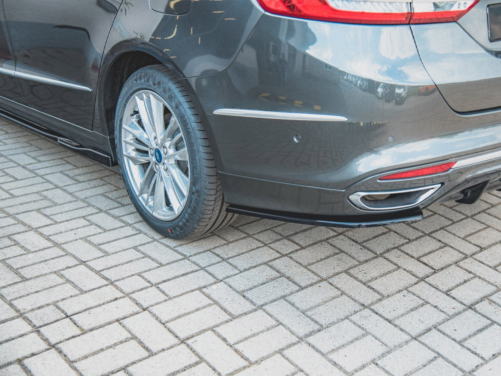 Maxton Design Rear Side Splitters Ford Mondeo Vignale Mk5 Facelift - Carbon Look