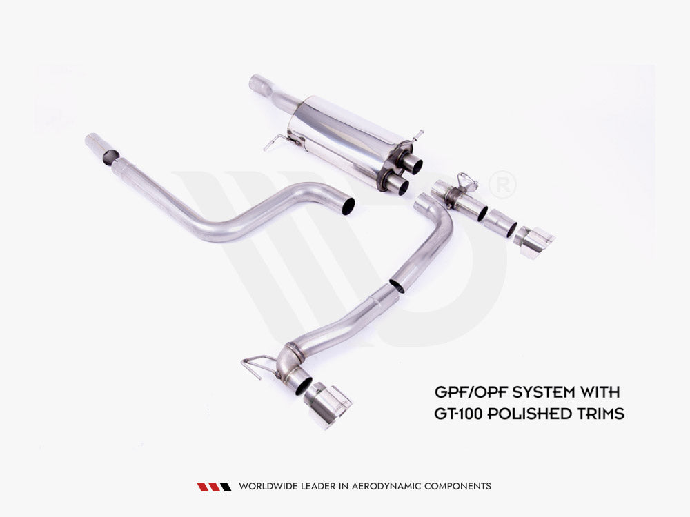 Maxton Design Rear Diffuser + Milltek GPF/OPF BACK Exhaust System - Ford Fiesta Mk8 ST
