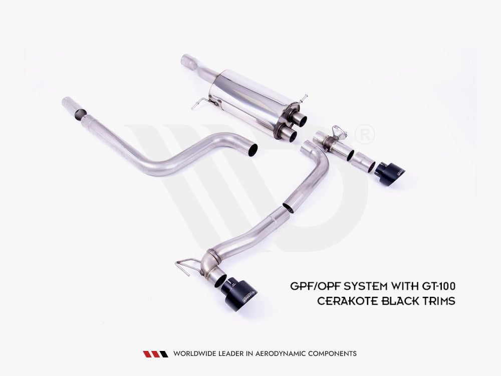 Maxton Design Rear Diffuser + Milltek GPF/OPF BACK Exhaust System - Ford Fiesta Mk8 ST