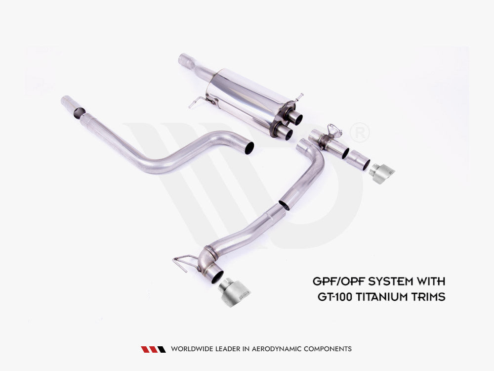 Maxton Design Rear Diffuser + Milltek GPF/OPF BACK Exhaust System - Ford Fiesta Mk8 ST