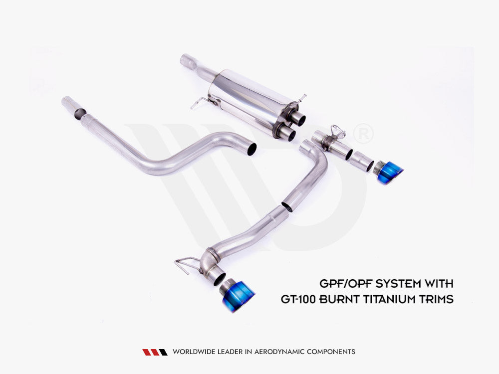 Maxton Design Rear Diffuser + Milltek GPF/OPF BACK Exhaust System - Ford Fiesta Mk8 ST