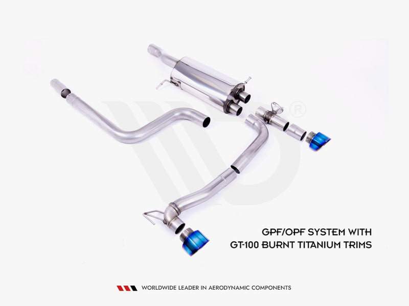 Maxton Design Rear Diffuser + Milltek GPF/OPF BACK Exhaust System - Ford Fiesta Mk8 ST