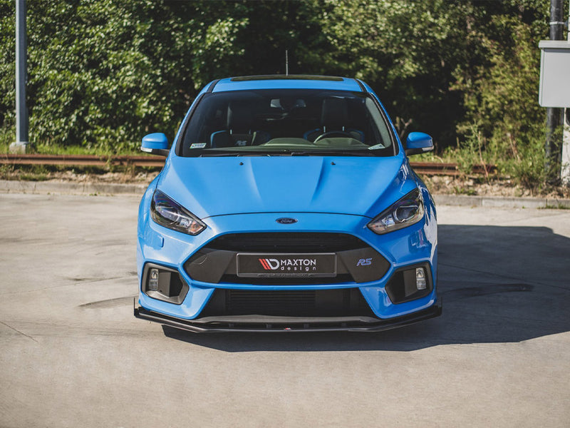 Maxton Design Street PRO Front Splitter V.1 + Flaps Ford Focus RS Mk3